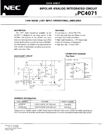 Datasheet UPC4071 производства NEC